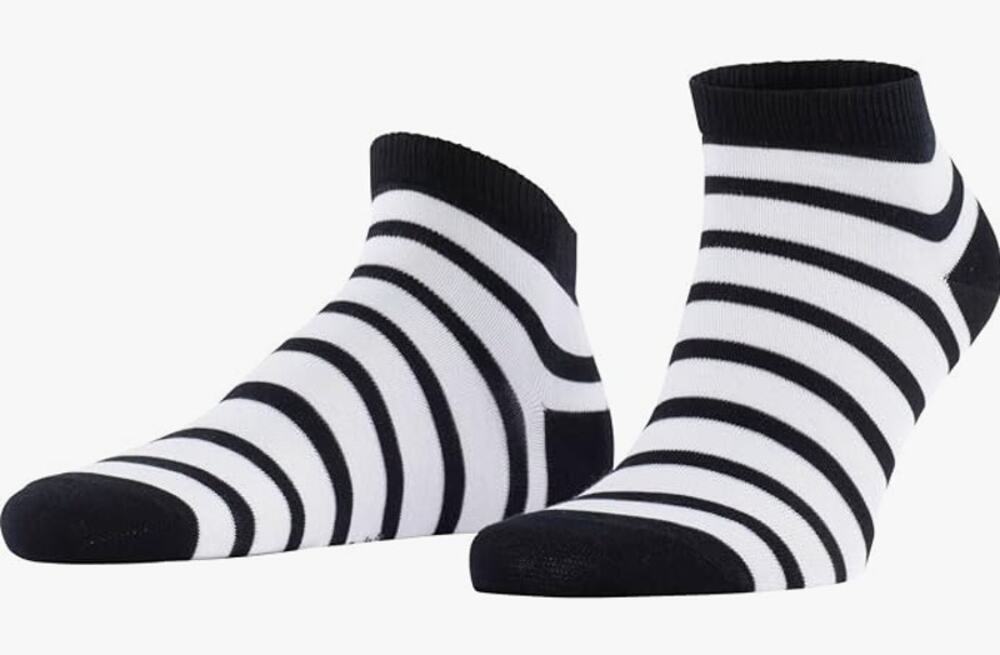 Falke Men's 39-42 Multicolor Assorted 3-Pack Happy Cotton Sneaker Socks D24-9